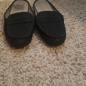 Black loafers